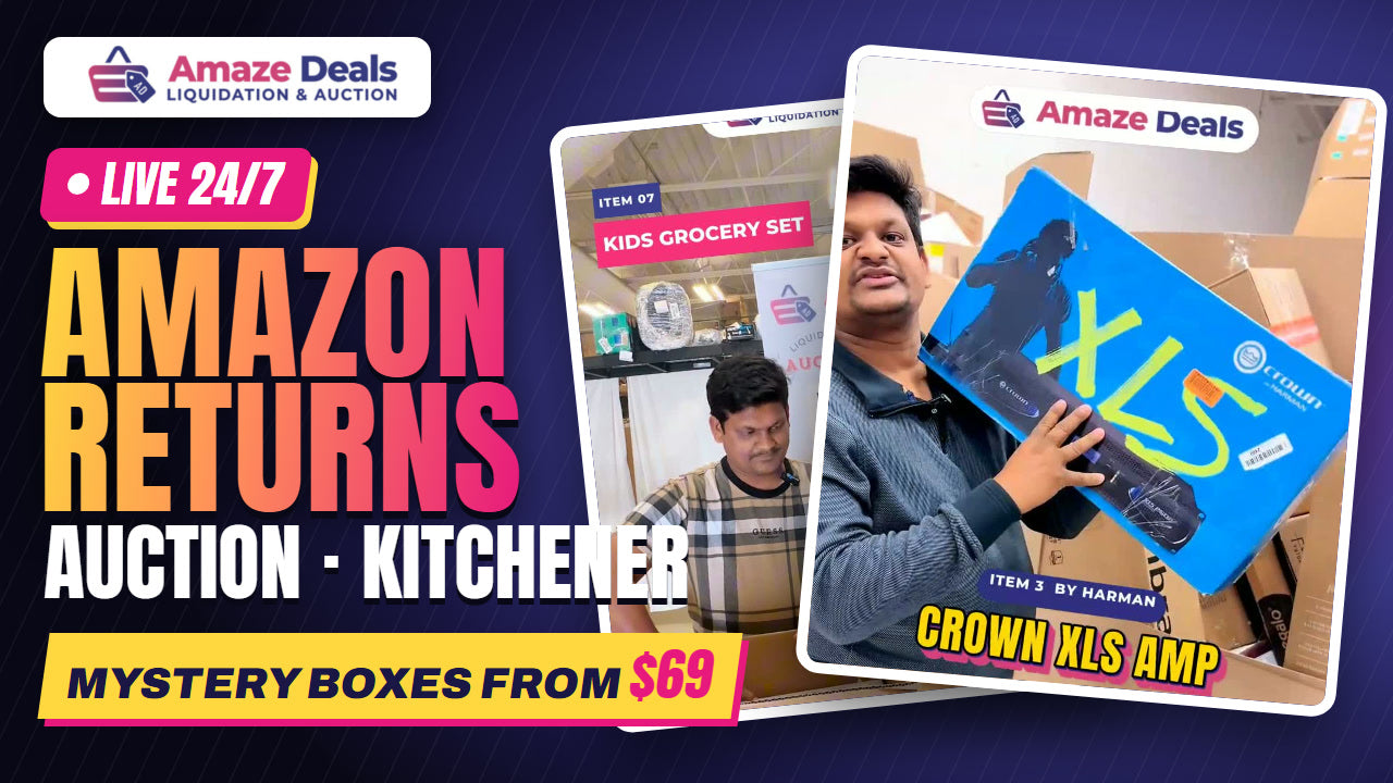 AmazeDeals live: Amazon returns auction and mystery box openings from our Kitchener warehouse